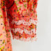 NWT By TiMo Boho Prairie Midi Dress Size M Lace Trim Smocked Waist Floral Print