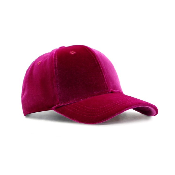 Blank Velvet Baseball Cap Glossy High Quality Beautiful Hat