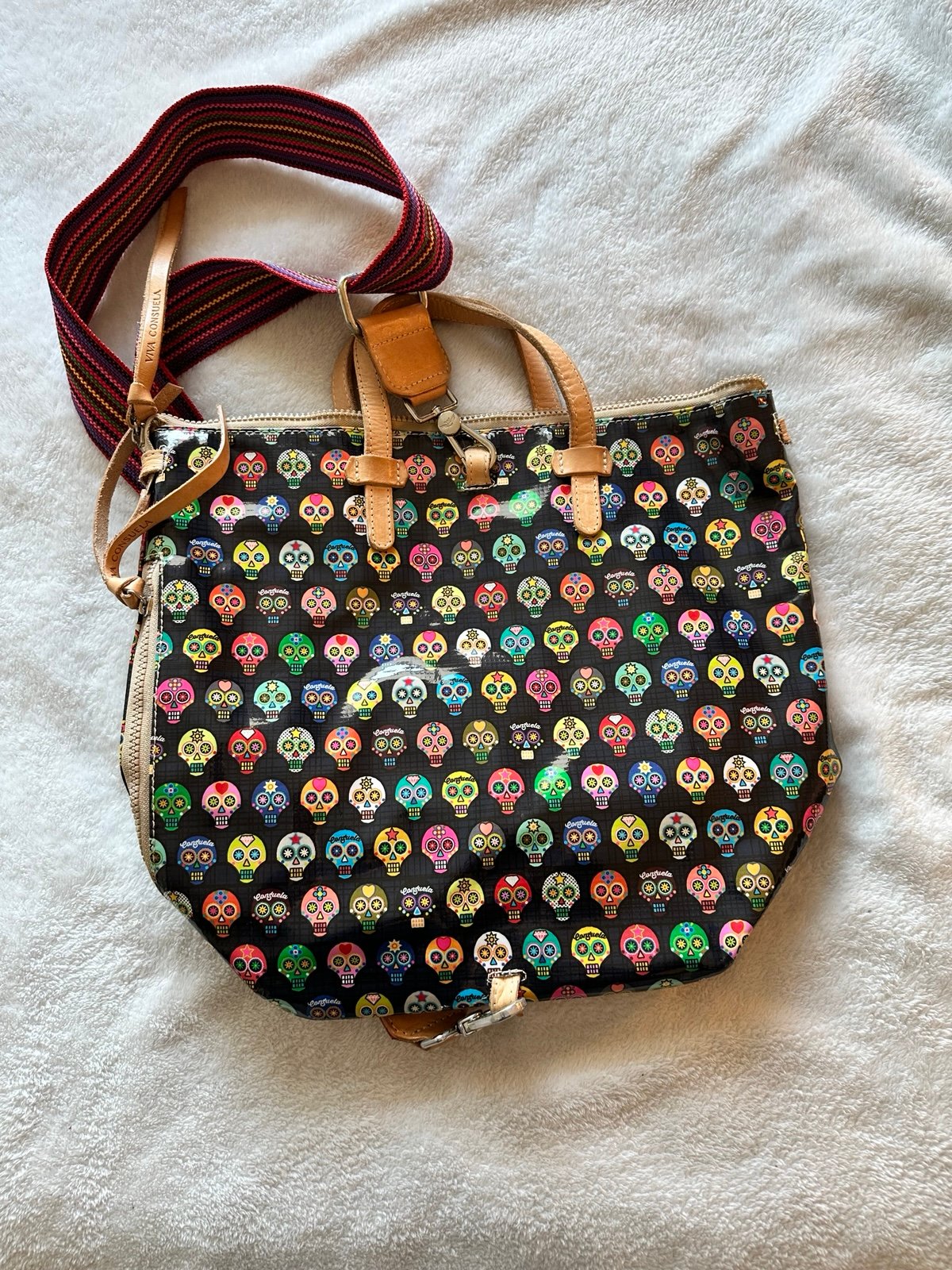 Viva Consuela Sugar Skull Tote Bag - SEND OFFERS