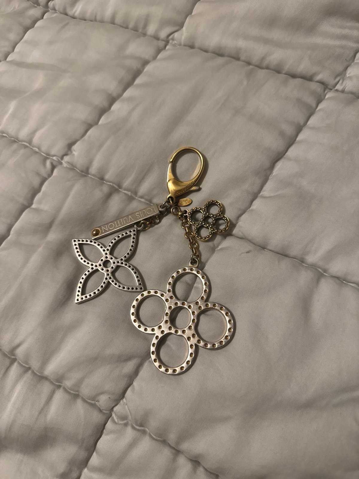 Louis Vuitton Monogram Flower Key Ring Charm