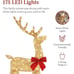 New Set of 3 Family Reindeers (4ft 2D Lighted Christmas Rudolph Large Outdoor