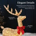 New Set of 3 Family Reindeers (4ft 2D Lighted Christmas Rudolph Large Outdoor