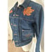 70s Vintage Ralph Lauren Western Wear Denim Jacket Women M Embroidered