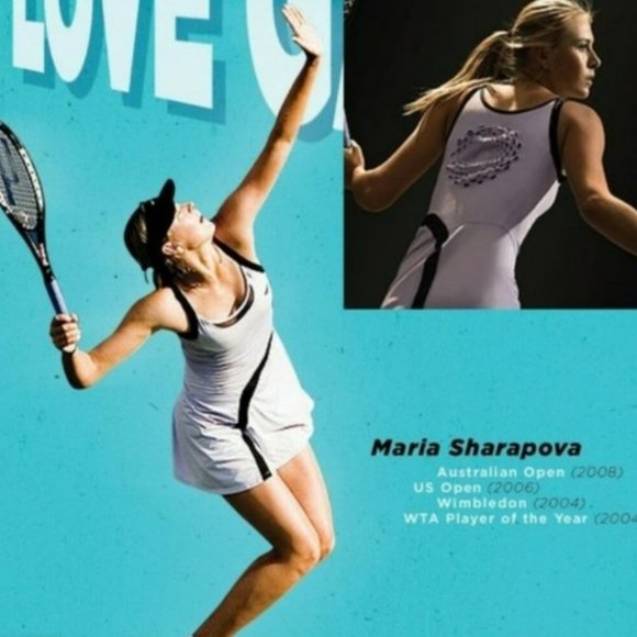 Nwt Nike Maria Sharapova Tennis Dress w/ Bra Skirt S Small