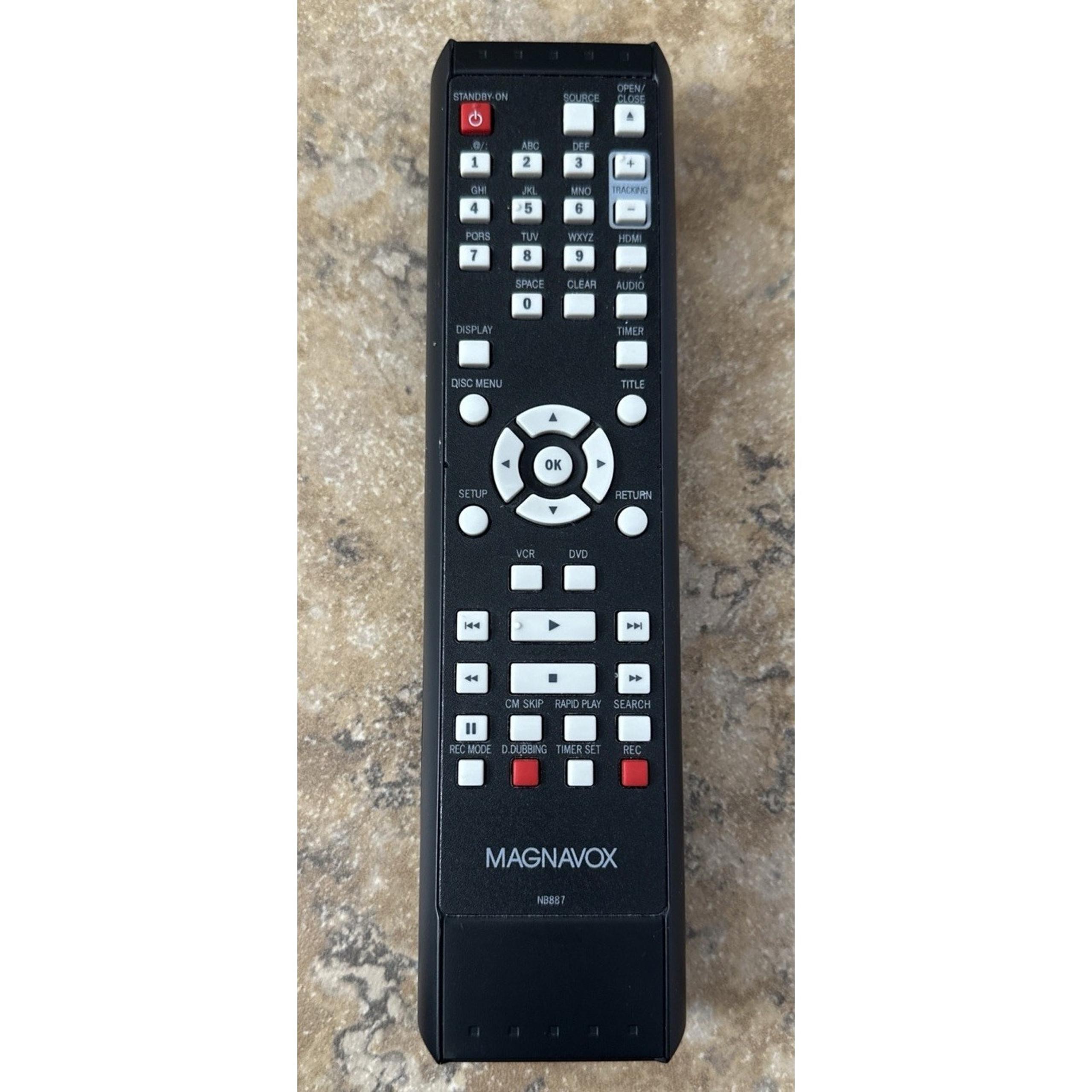 Genuine Original Magnavox NB887 Remote Control for Magnavox DVD VCR
