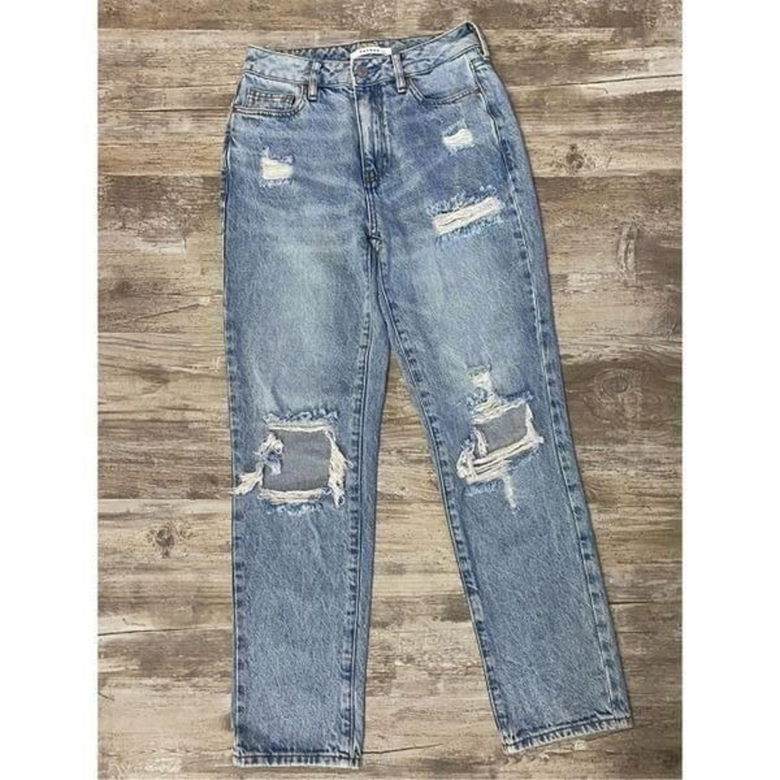 PACSUN Mom Jeans Distressed Cropped Women’s Size 24 Waist