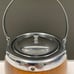 Beautiful Antique Biscuit Barrel Oak Wood, Nickel Silver with Porcelain Liner