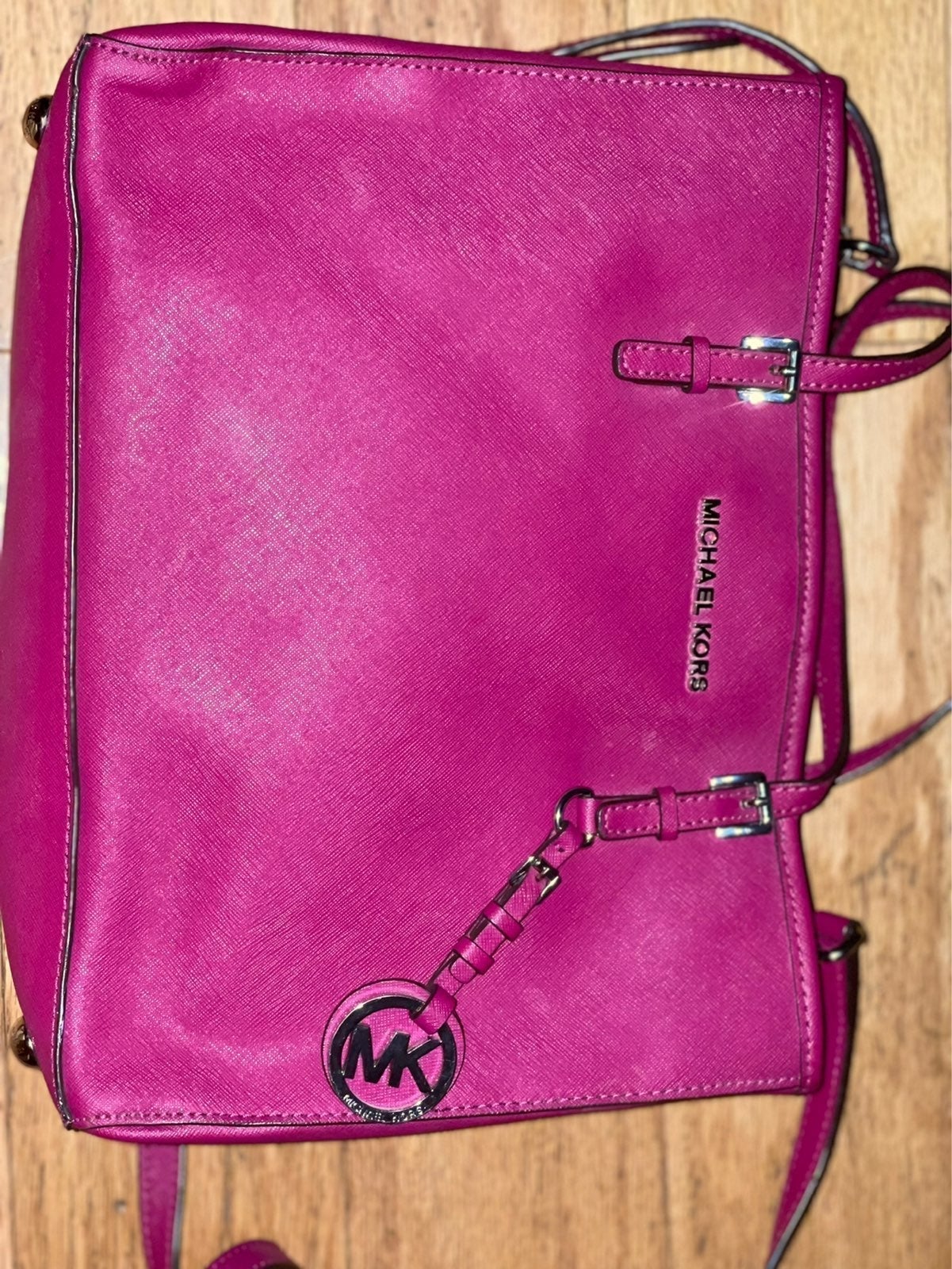 Michael Kors saffiano satchels