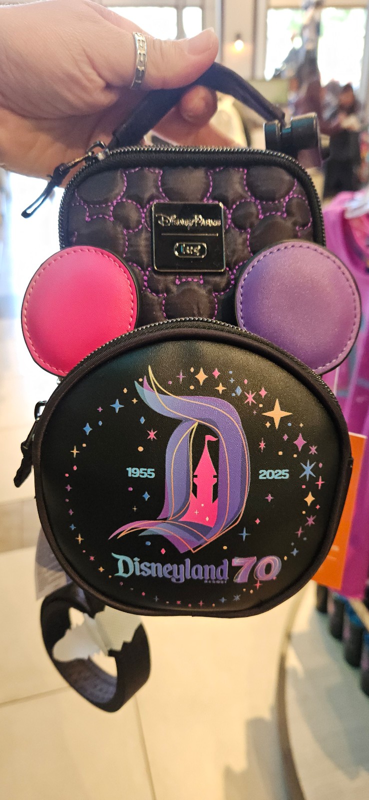 Disney Parks x Lug Disneyland 70th Anniversary Crossbody Bag New 2025