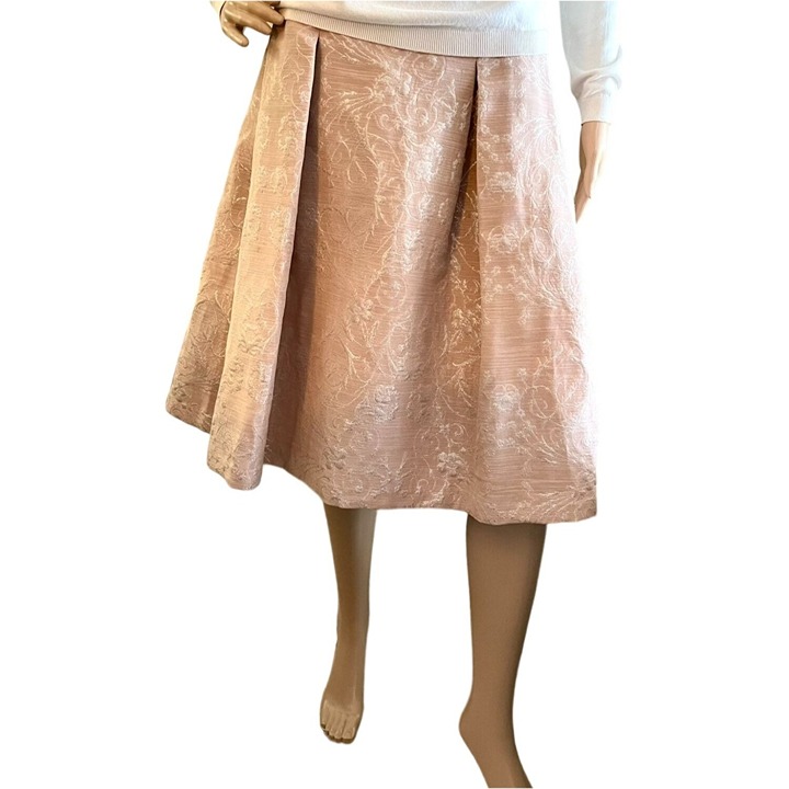 Eva Mendes Floral Brocade Embroidery Skirt Womens Sz 16