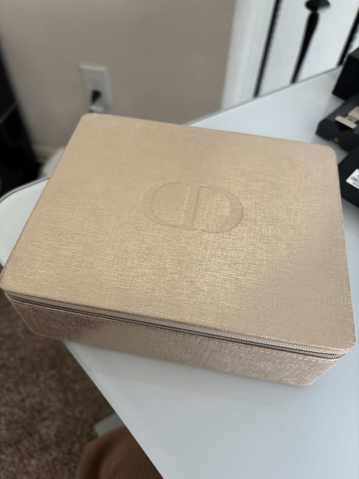 Dior Beauty Gold Hard Case NEW in Box