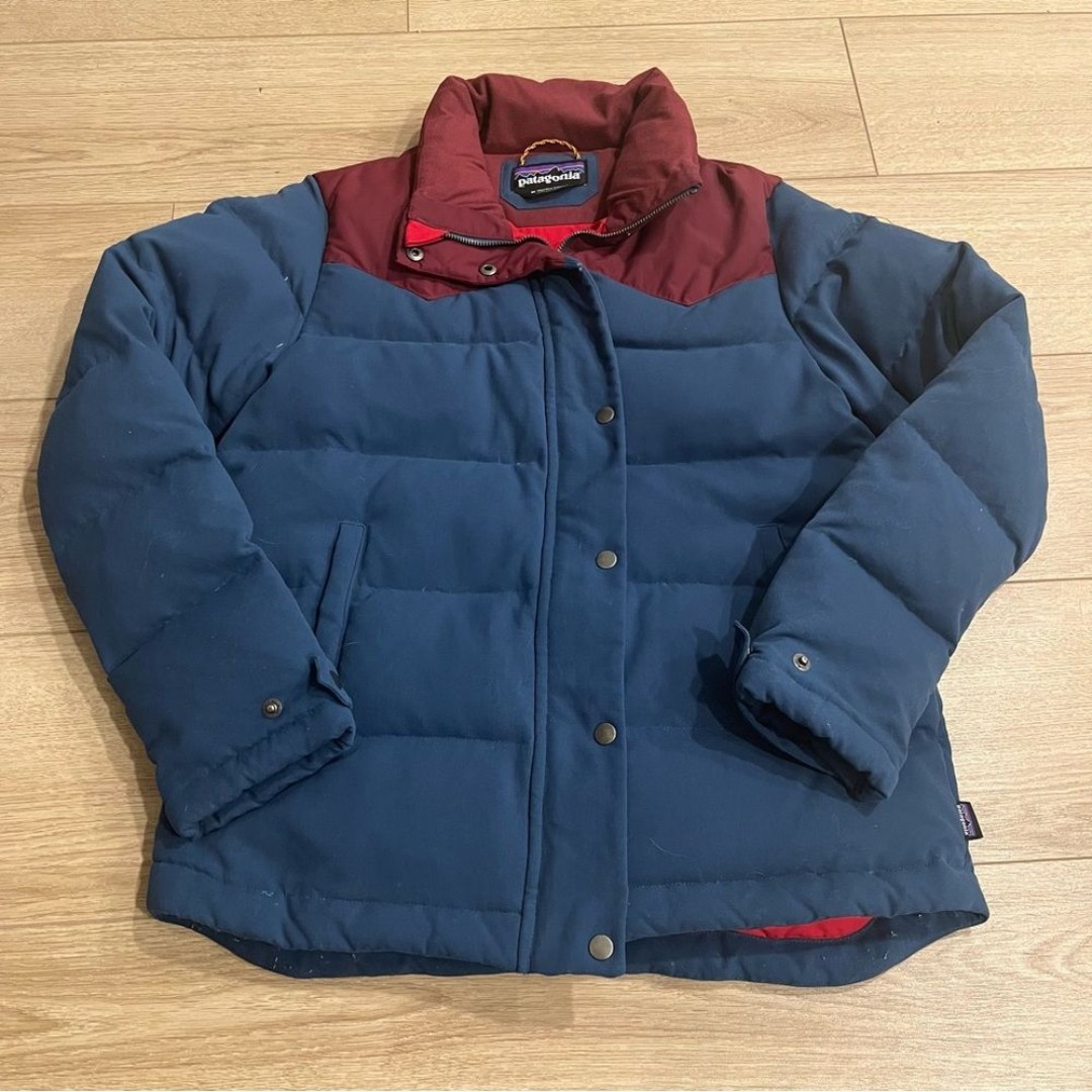 Patagonia Women’s Bivy Jacket Down Filled Puffer Colorblock Coat Size M