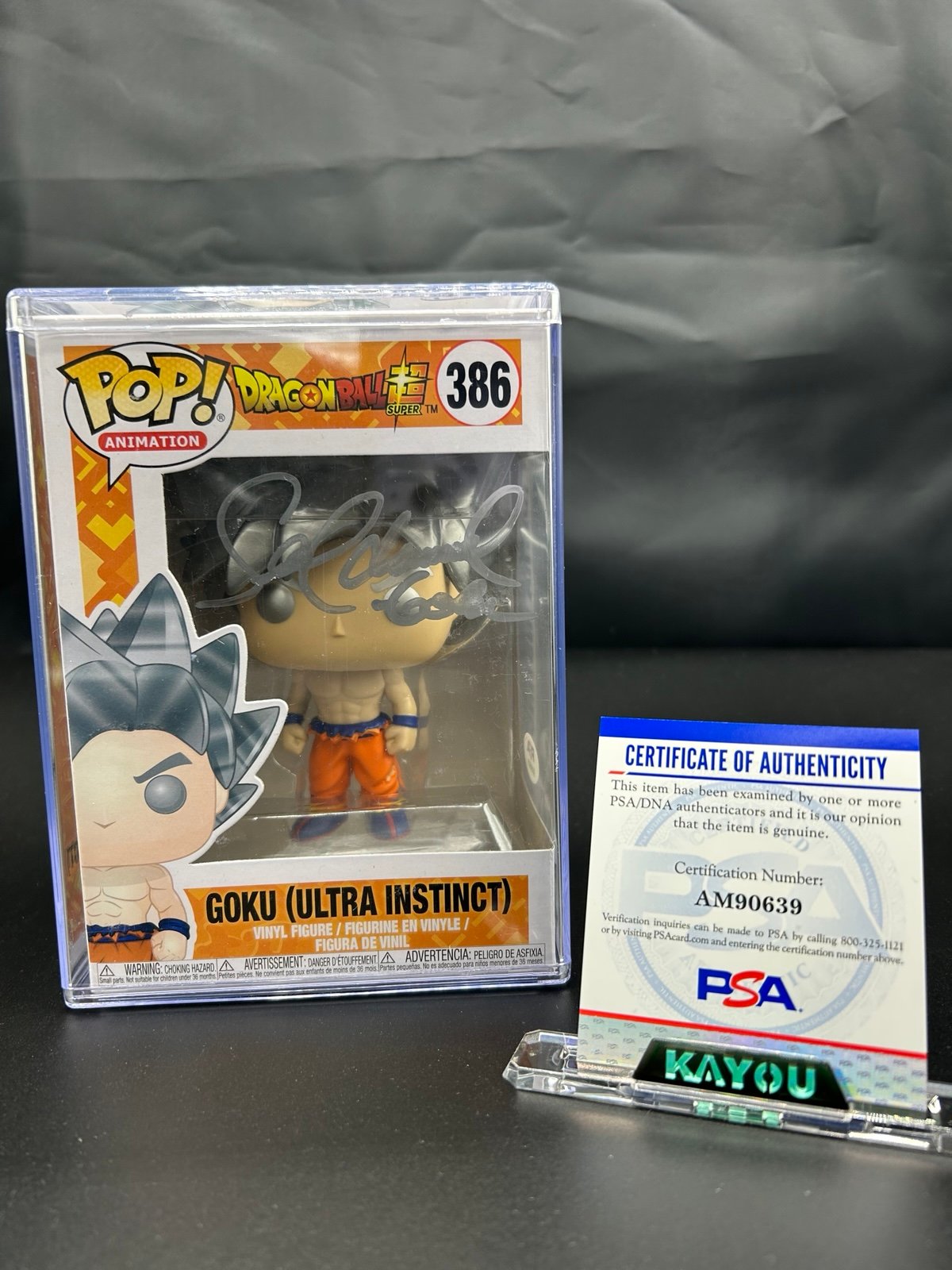 Goku (Ultra Instinct) Funko Pop! 386 Signed by Sean Schemmel w/ COA