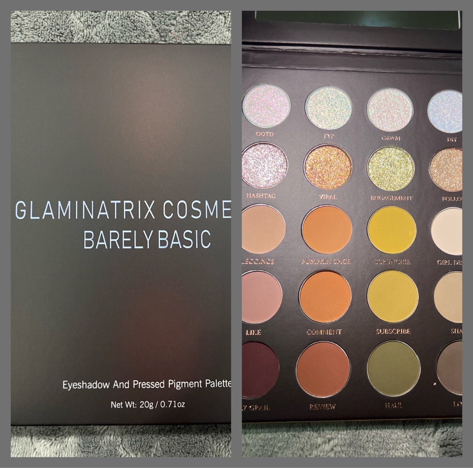 Glaminatrix Cosmetics Barely Basics Eyeshadow Palette