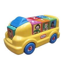 Vintage Little Tikes Ride On Alphabet School Bus