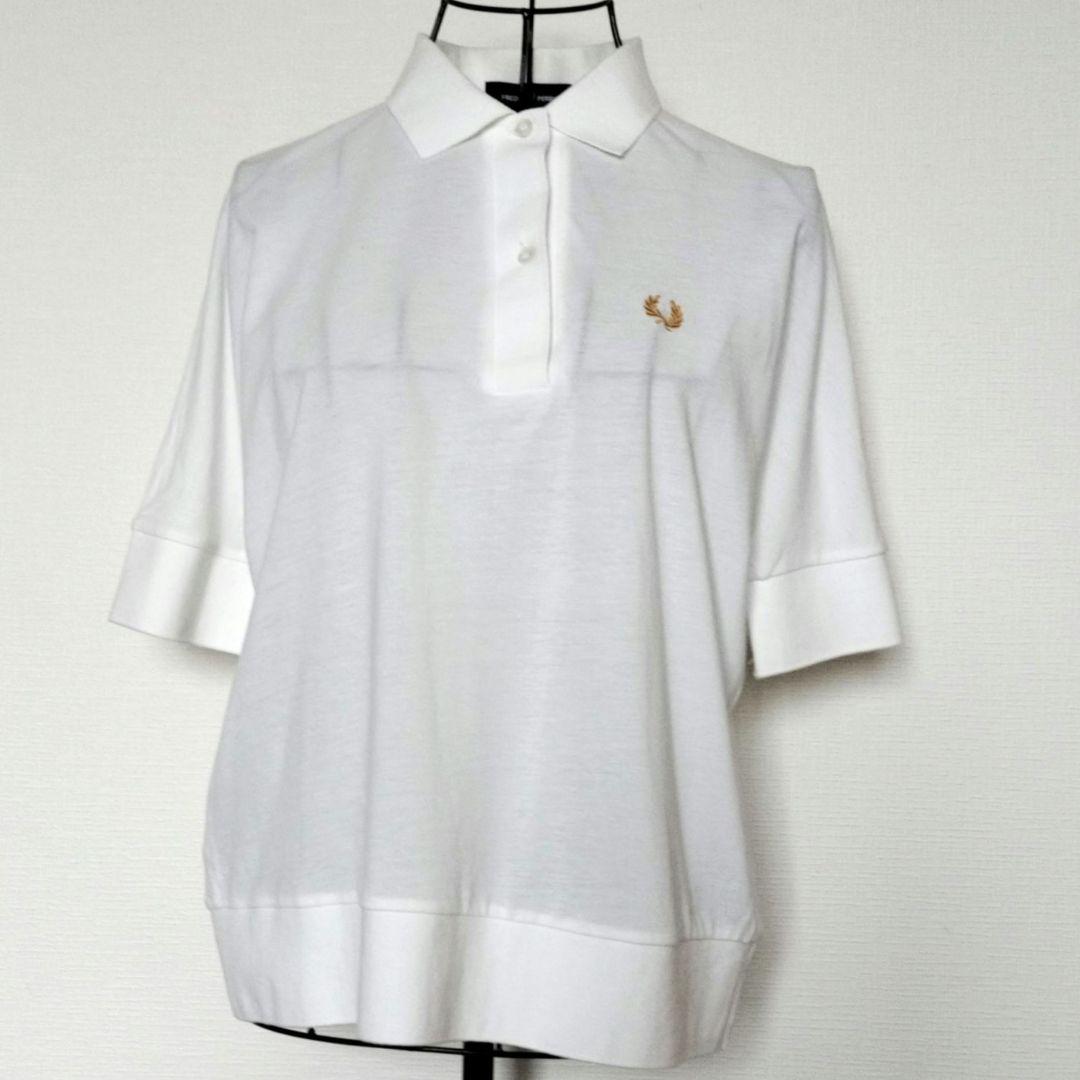 Fred Perry Men's White Short Sleeve Polo Shirt with Embroidered Logo (Excellent Condition)
