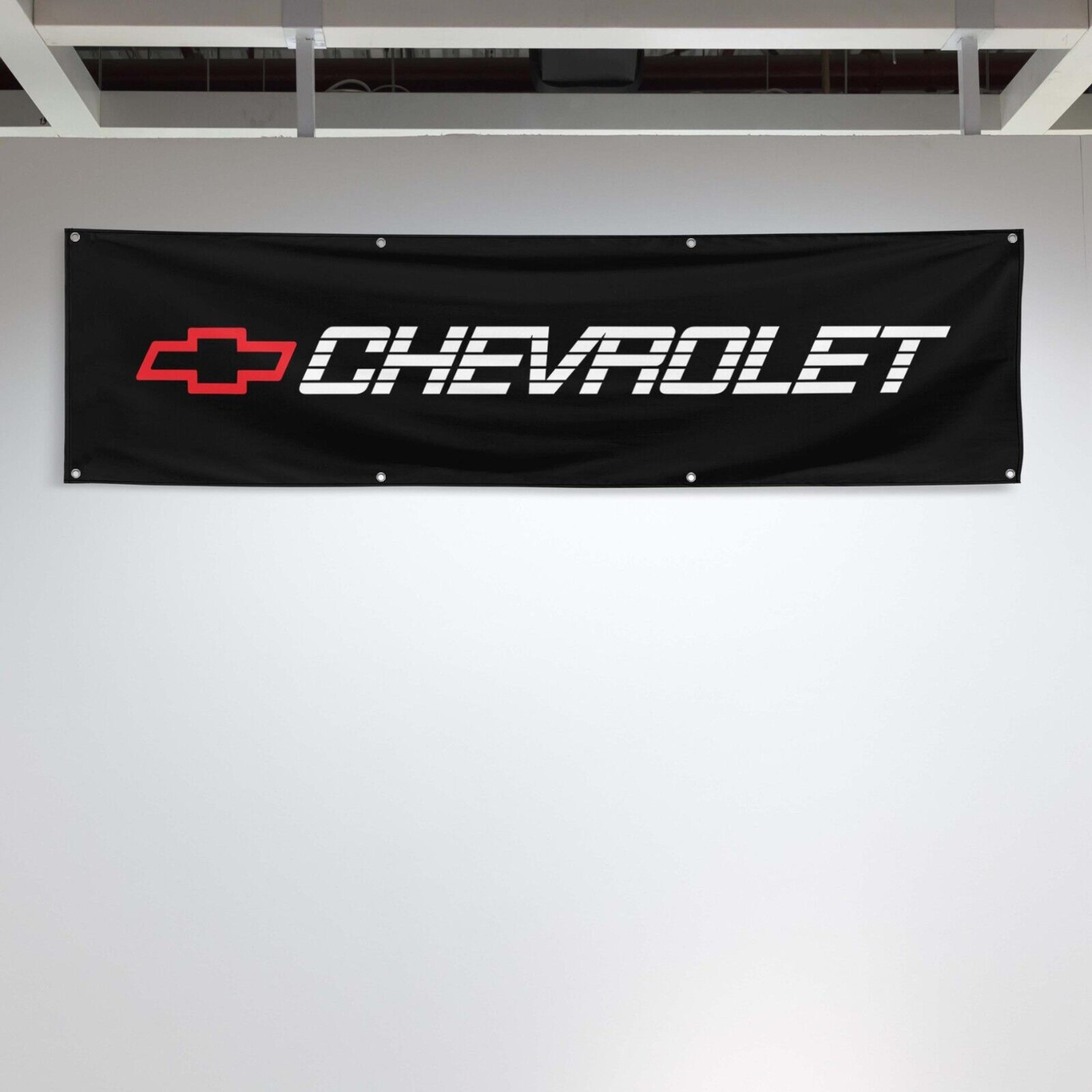 For Chevrolet Fans 2x8 ft Flag Birthday Gift Banner