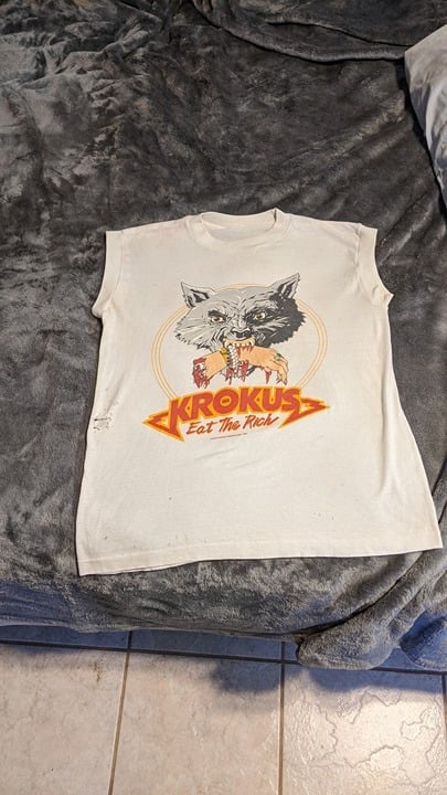 Krokus Eat The Rich 1983 Tour Shirt Small