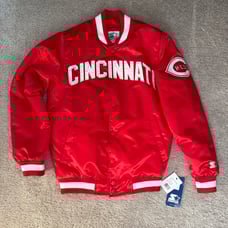 Cincinnati Reds Starter Homage Satin bomber jacket men’s small