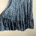 Blue Grey Velvet Indira Maxi Skirt