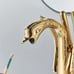 Golden Bathroom Sink Faucet, Swan Faucet Swan Shaped Single Handle - 351