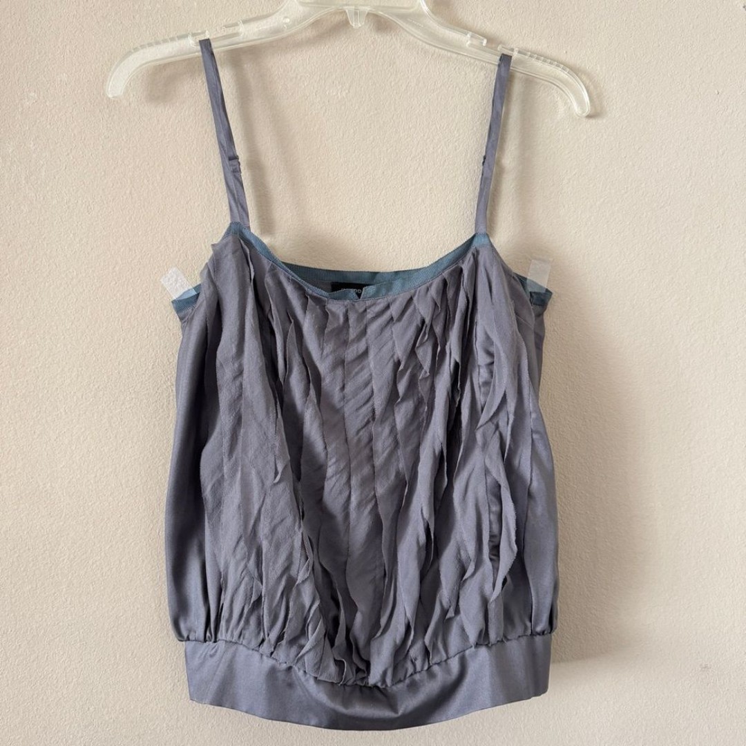 NWT In Add Minus 100% Silk Tank Camisole Blouson Top Size 2