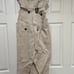 ZARA WOMAN SS23 PAPERBAG GABARDINE BELTED LIGHT BEIGE Midi Length Skirt size S