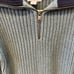 ATHLETA SWEATER WOMENS XS HEAVYWEIGHT KNIT 1/4 ZIP PULLOVER ALDER DEEP OCEAN