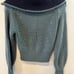ATHLETA SWEATER WOMENS XS HEAVYWEIGHT KNIT 1/4 ZIP PULLOVER ALDER DEEP OCEAN