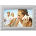 Polaroid - 7in Digital Photo Frame with Decorative Textured Silver Metal Frame