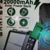 Solar power bank 20000mah