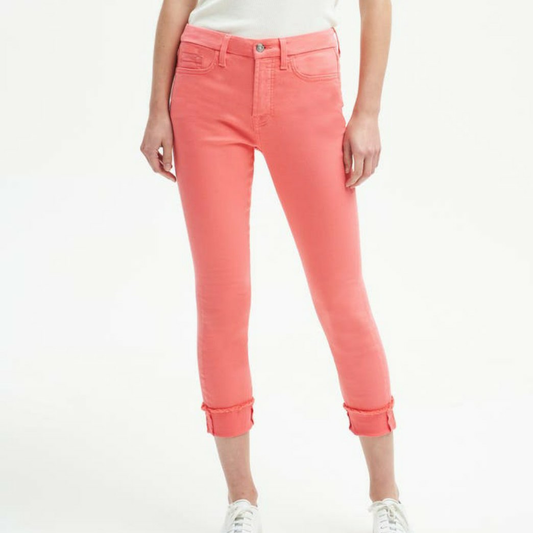 7 For All Mankind Skinny Crop & Roll Pants 28