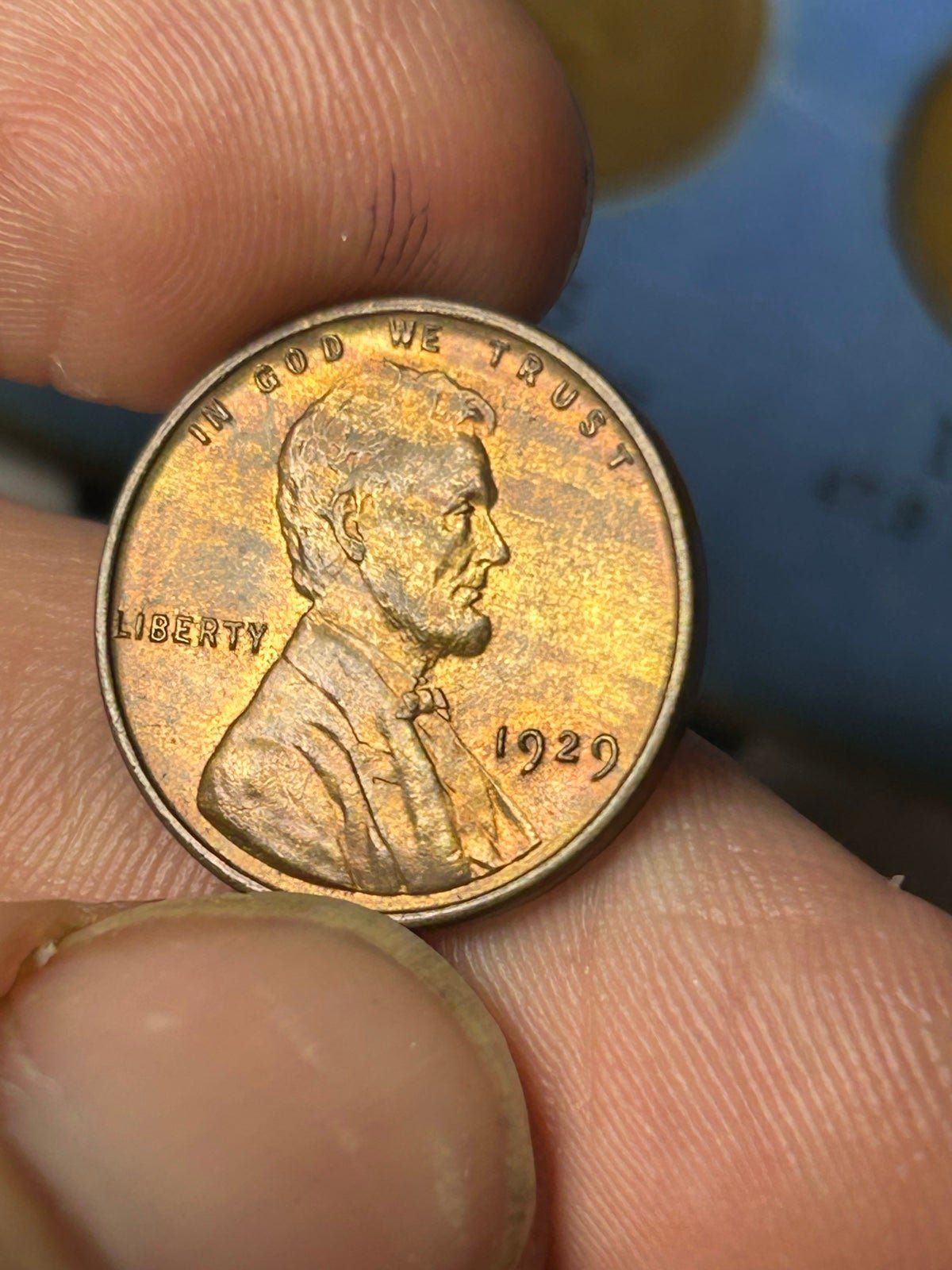 1929 lincoln wheat Cent woodgrain (uncirculated & mintstate luster)