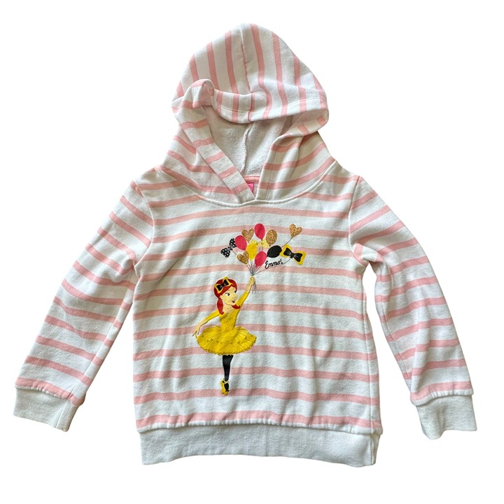 EMMA WIGGLE The Wiggles Girls Hoodie Sweatshirt 5 5T Ballet Graphic Pink Sweate