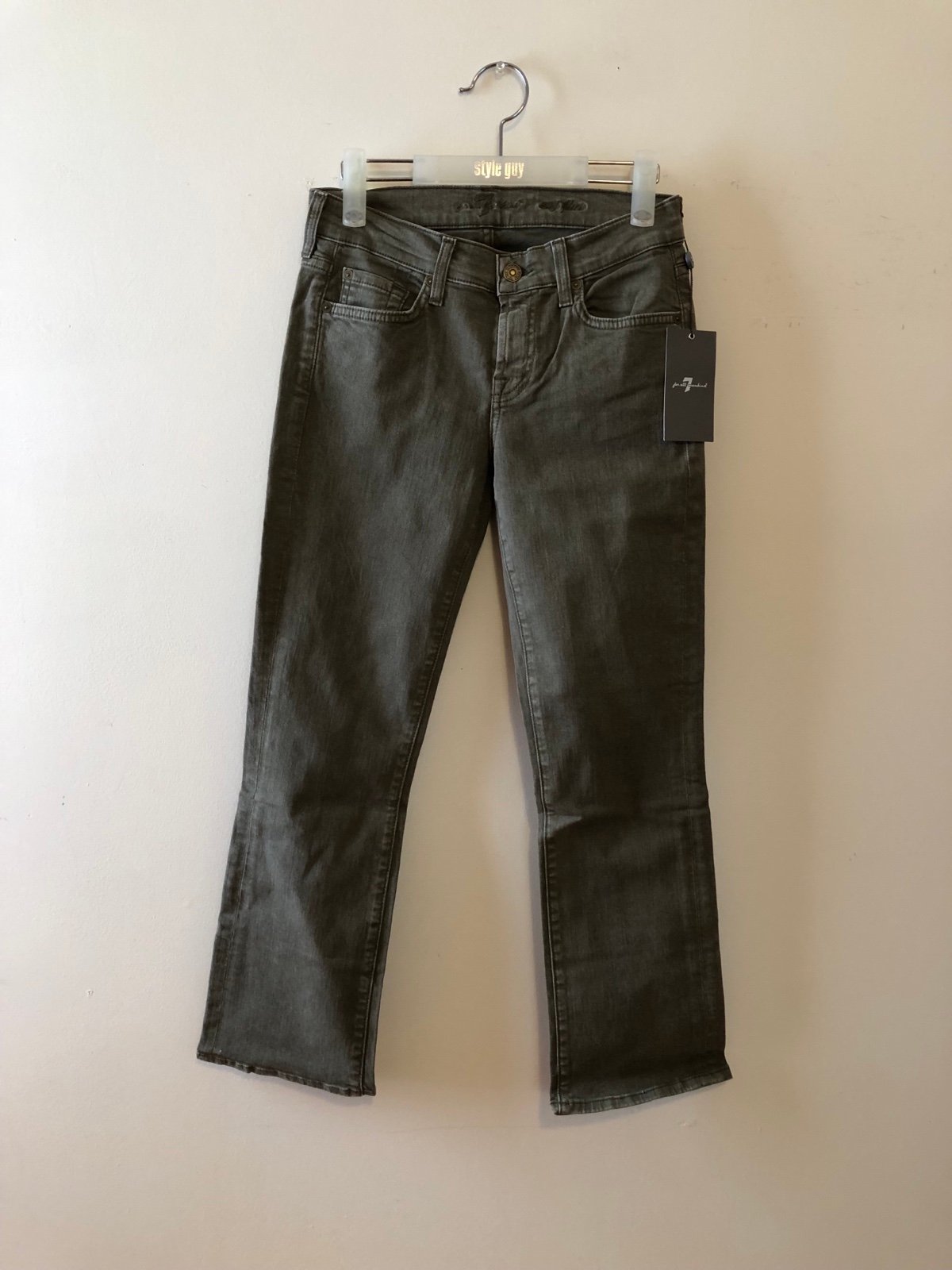 NEW 7 For All Mankind Women’s Twill Crop Flare Pants NWT was 154.00