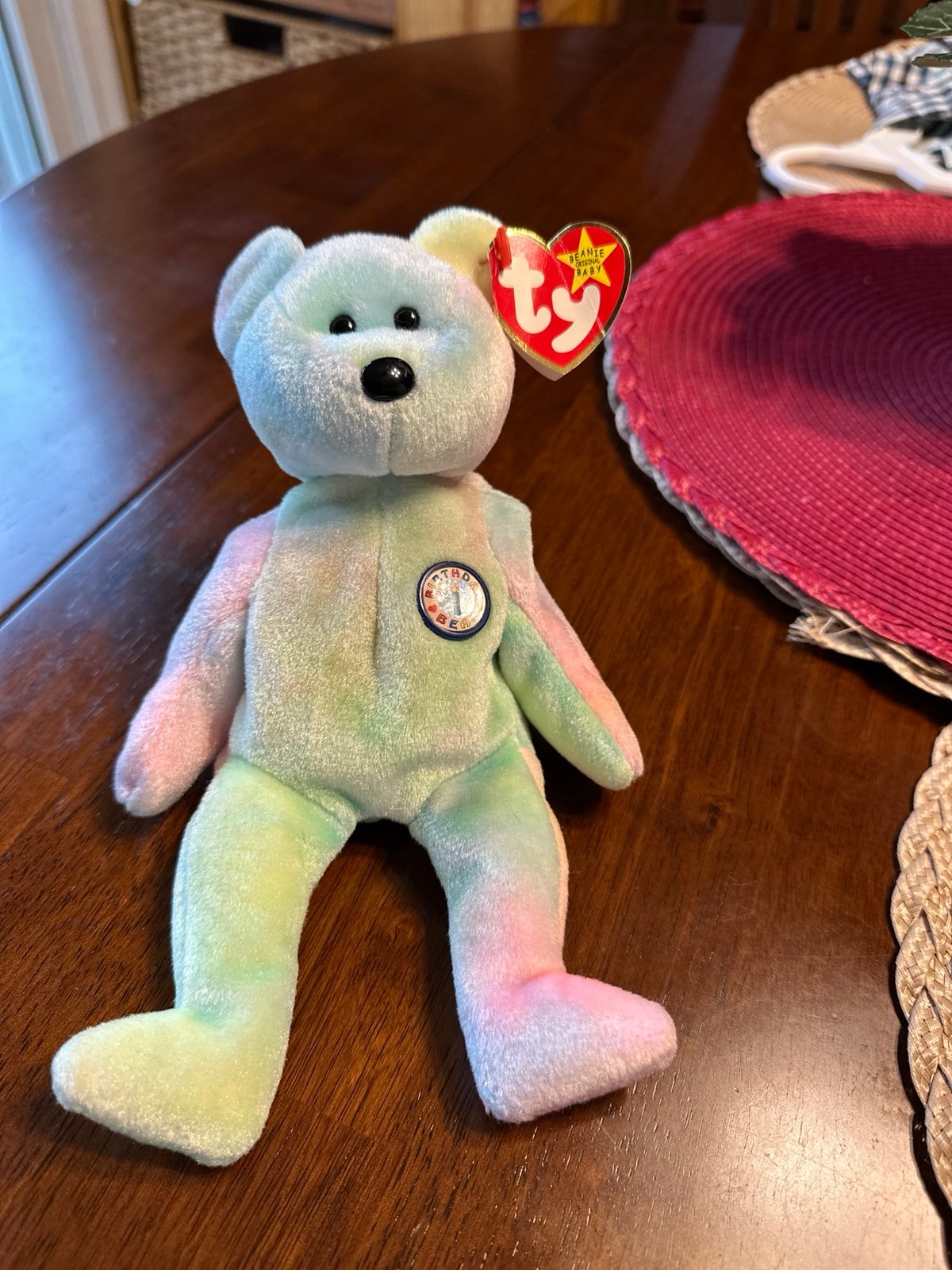 Ty Beanie birthday bear Babies