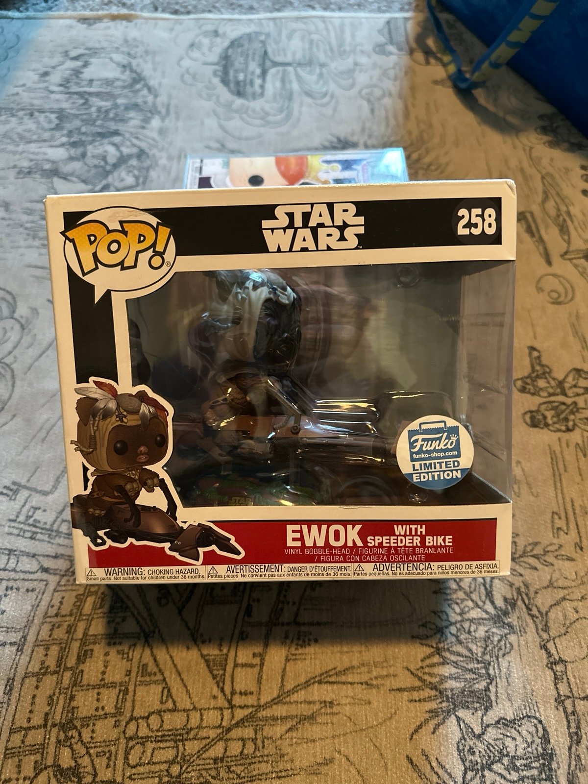 Star Wars Ewok with speeder Funko pop