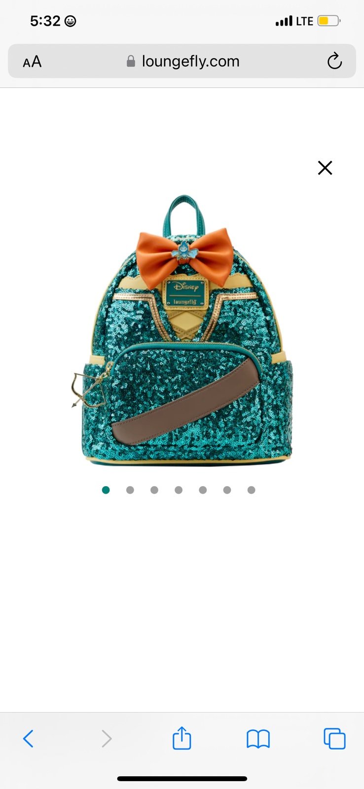 Exclusive - Princess Merida Sequin Mini Backpack