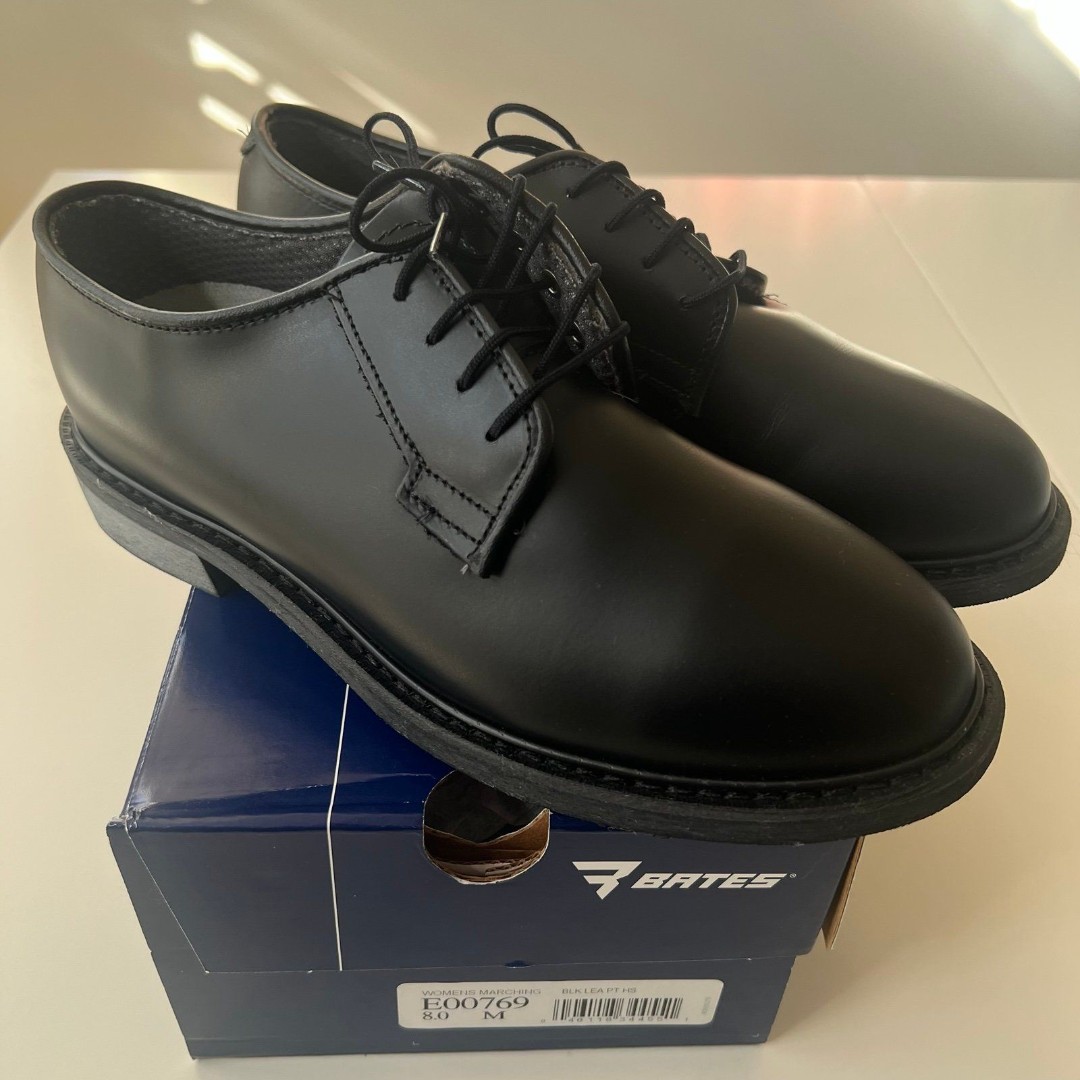 Bates E00769 - Women's Marching Leather Uniform Oxford - 8.0 M