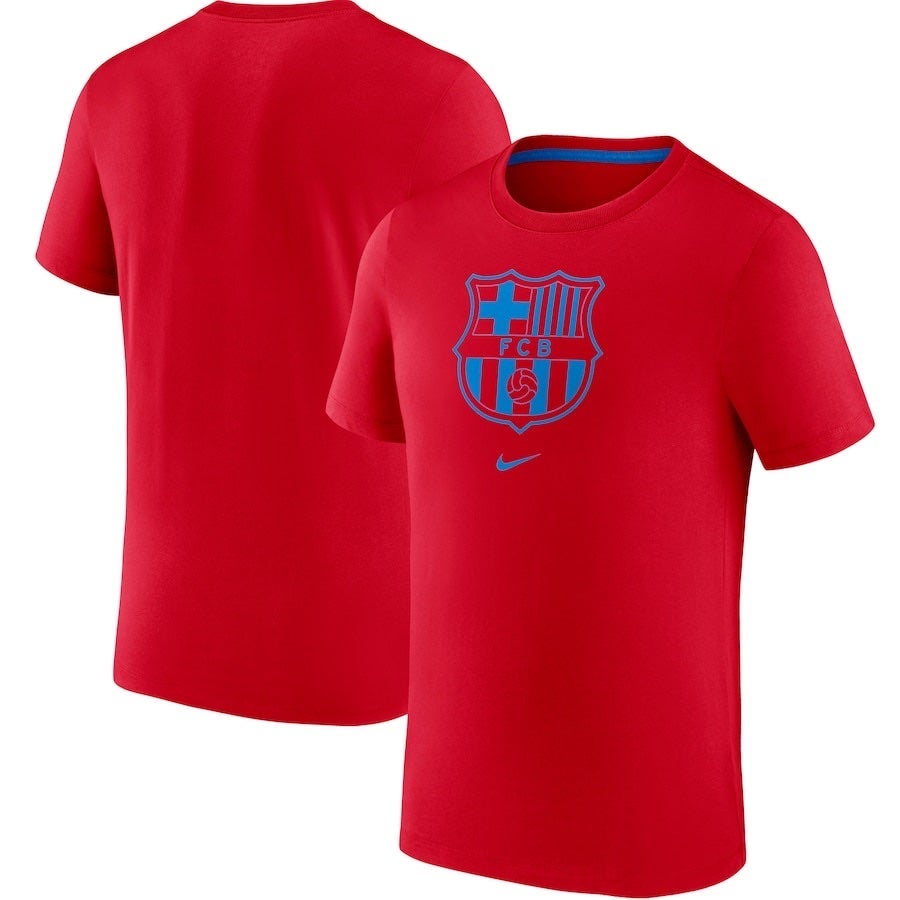 NWT Large FC Barcelona Crest Men's Nike Soccer T-Shirt