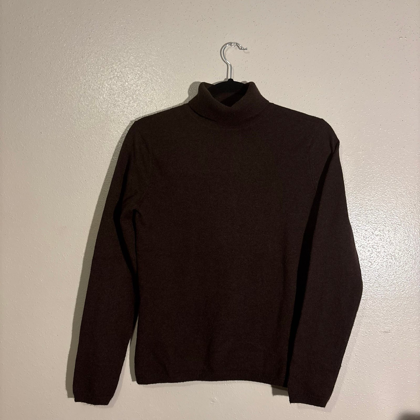Prive Cashmere Chocolate Brown Turtleneck - NWOT - XS