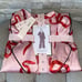Victoria’s Secret Glazed Satin Bow Pajama Set Pink Ribbon Chalk Rose Size Small