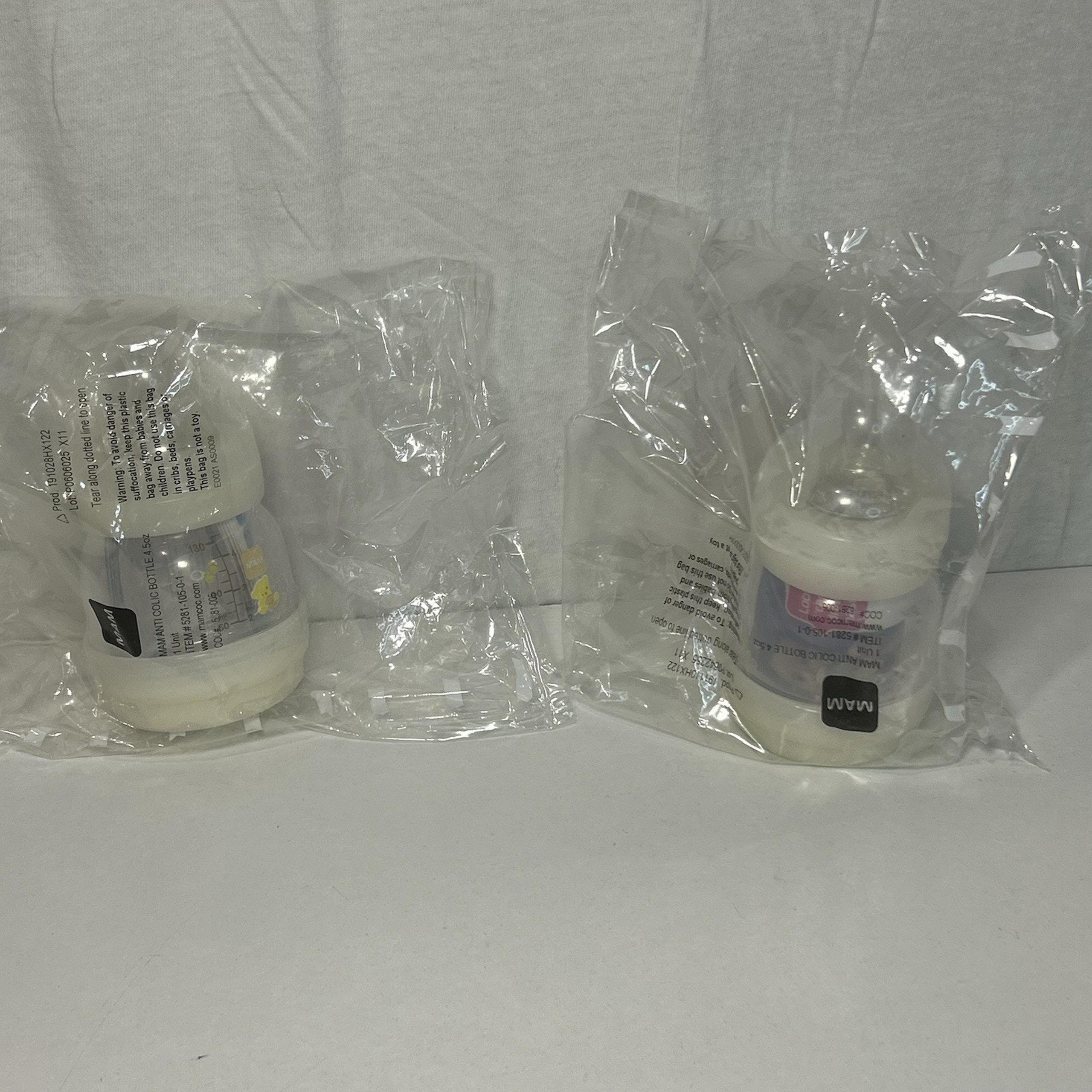 Lot of 2 MAM Easy Start Anti-Colic 4.5-Ounce Bottle Teddy Bear
