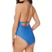 Andie Swim The Lagos One Piece Swimsuit Halter Tie Neck Horizon Blue Size XL