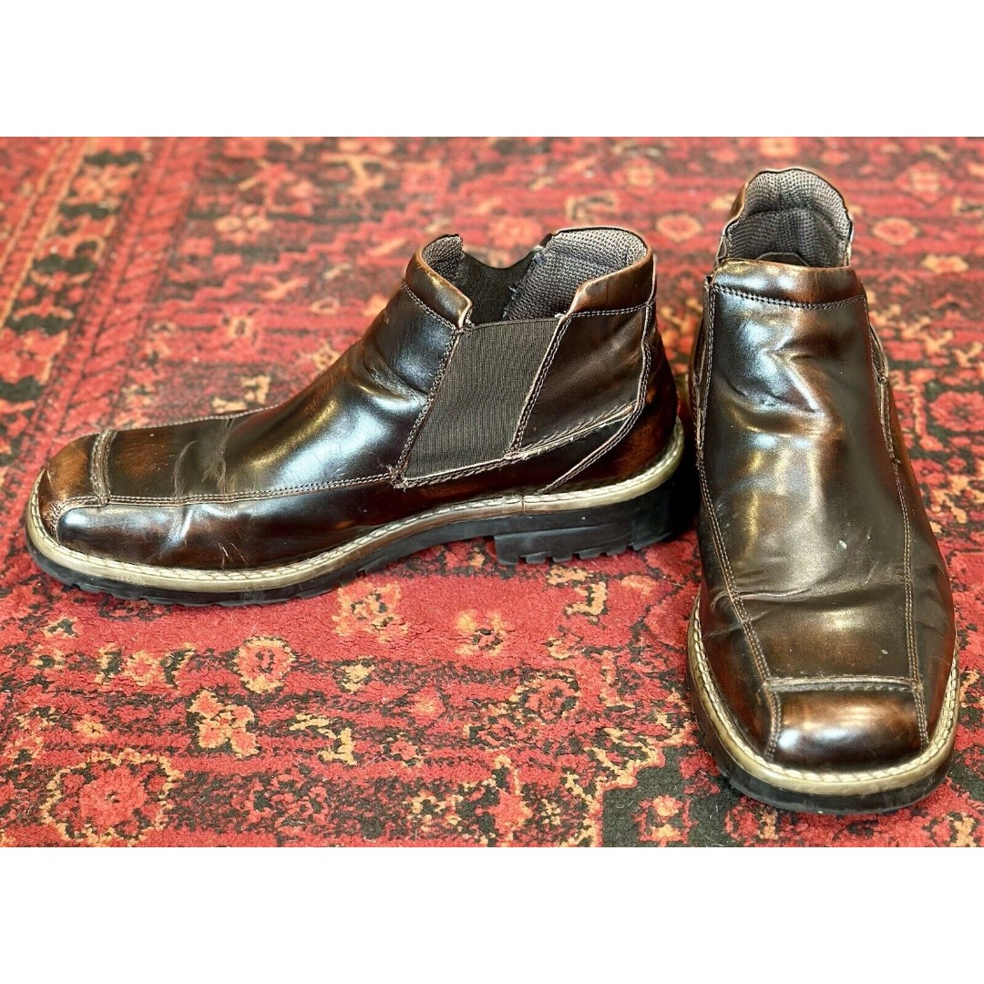 NXXT Nunn Bush brown leather slip on shoes loafers 10M
