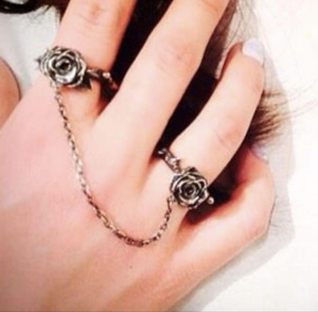 メーカー Rose Ring BLACK ALICE EATME Ring Band Double アクセサリー