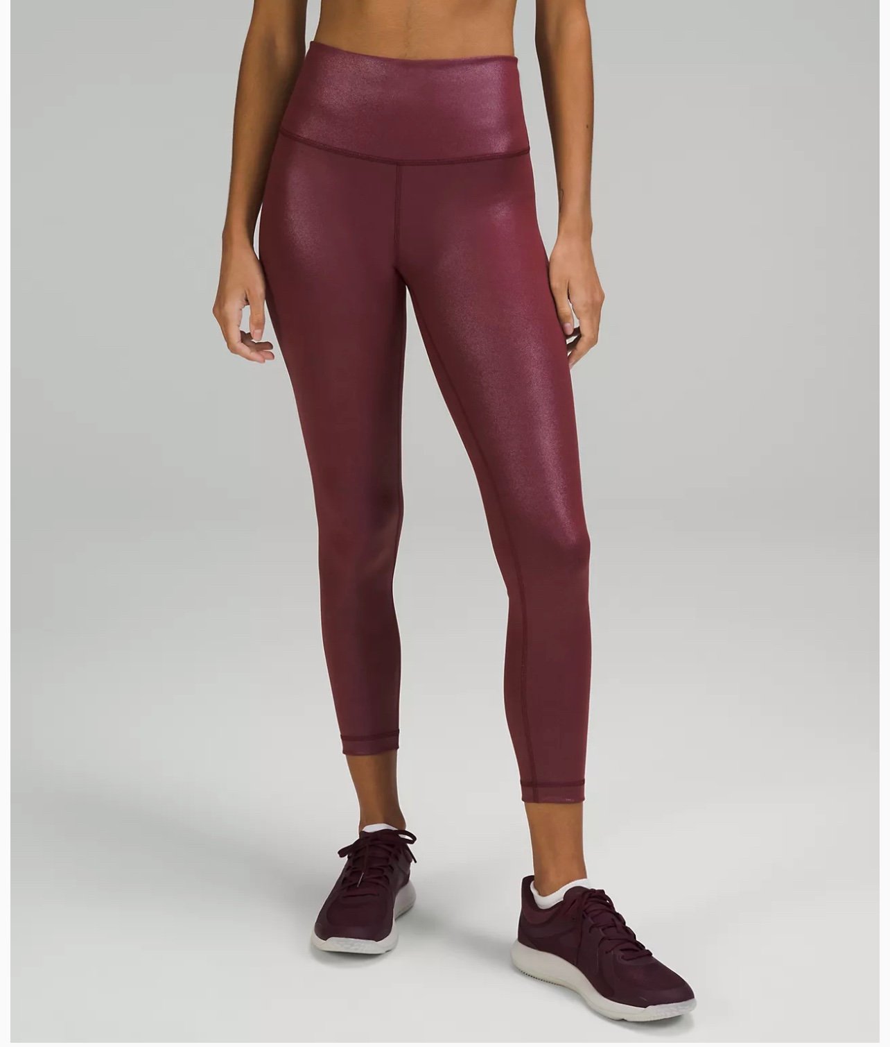 Lululemon Wunder Train High Rise Foil 25