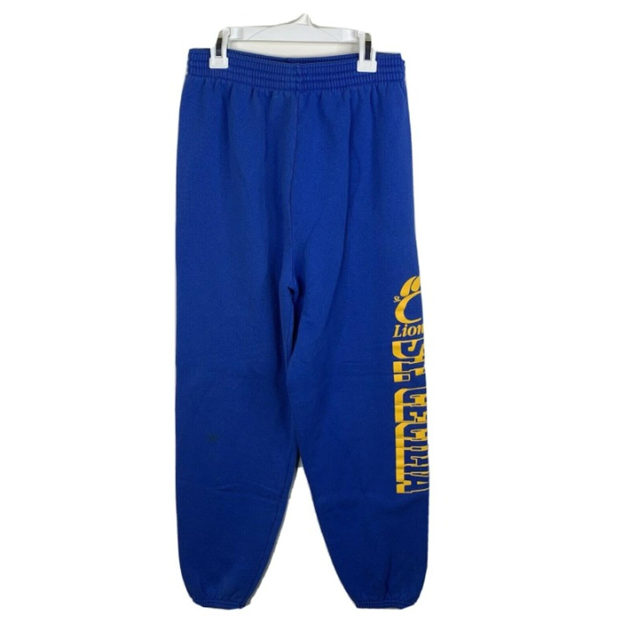 Vintage Hanes Mens SP Petite Blue St Cecilia Lions Sweatpants