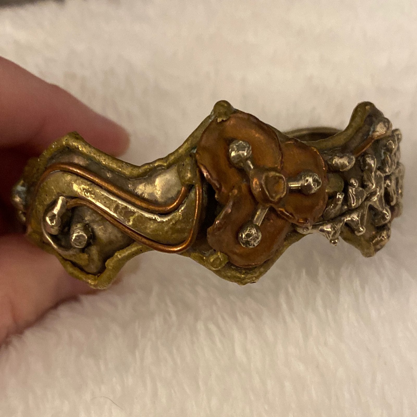 #1475 Vintage 70s Brutalist Cuff