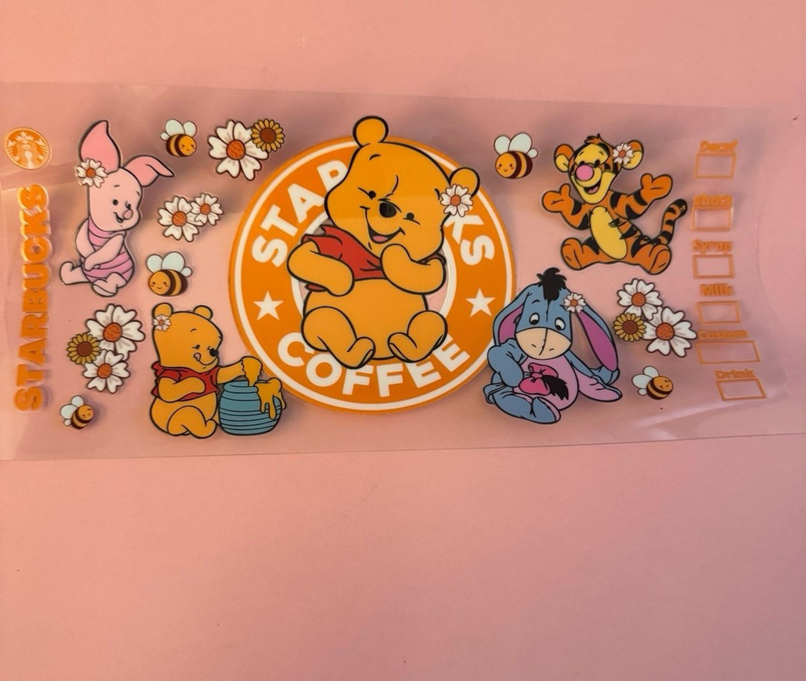 Winnie The Pooh Uv dtf wrap